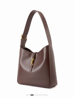 CIDER Faux Leather Tote Bag – Coffee Brown