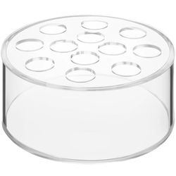 Clear Acrylic Flower Vase Circular Low Vase Leak-Proof