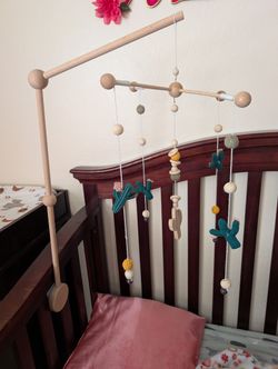 Cactus Baby Mobile And Holder 