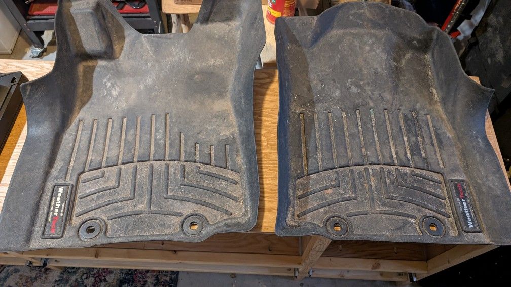 weathertech rubberized floor mats for 2nd gen Toyota Tacoma