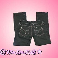 ⭐️ Guess Co 81 Y2K Black Contrast Stitch Flare Leg ⭐️