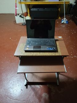 computer desk with retractable shelf