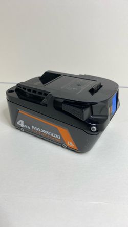 Ridgid 18v battery 4ah  max output