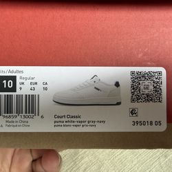 Puma Court Classic-White-Men’s 10