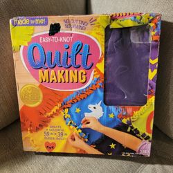 Brand New Made by Me Easy to Knot Quilt Making Kit Ages 6+