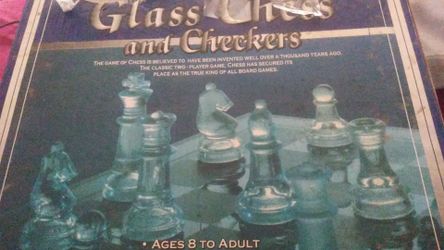 Glass Checker and chess board