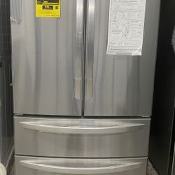Lg Four Door French Door Stainless Steel Refrigerator 