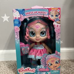 Kindi Kids 50243 Dress Jessicake Fairy Toddler face Paint Reveal, 1 Doll with Magic Sponge, Big Glittery Eyes, Changeable Clothes and Removable Shoes