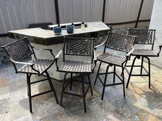 Tall Outside patio chairs