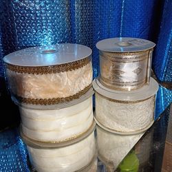4 Rolls Holiday Ribbon
