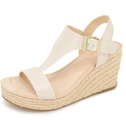 New Women’s Size 7 Kenneth Cole REACTION womens Card T-strap Wedge
