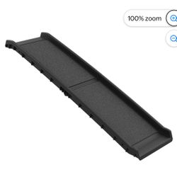 PETMAKER 61-Inch Folding, Nonslip Dog Car Ramp with Raised Sides (Black)