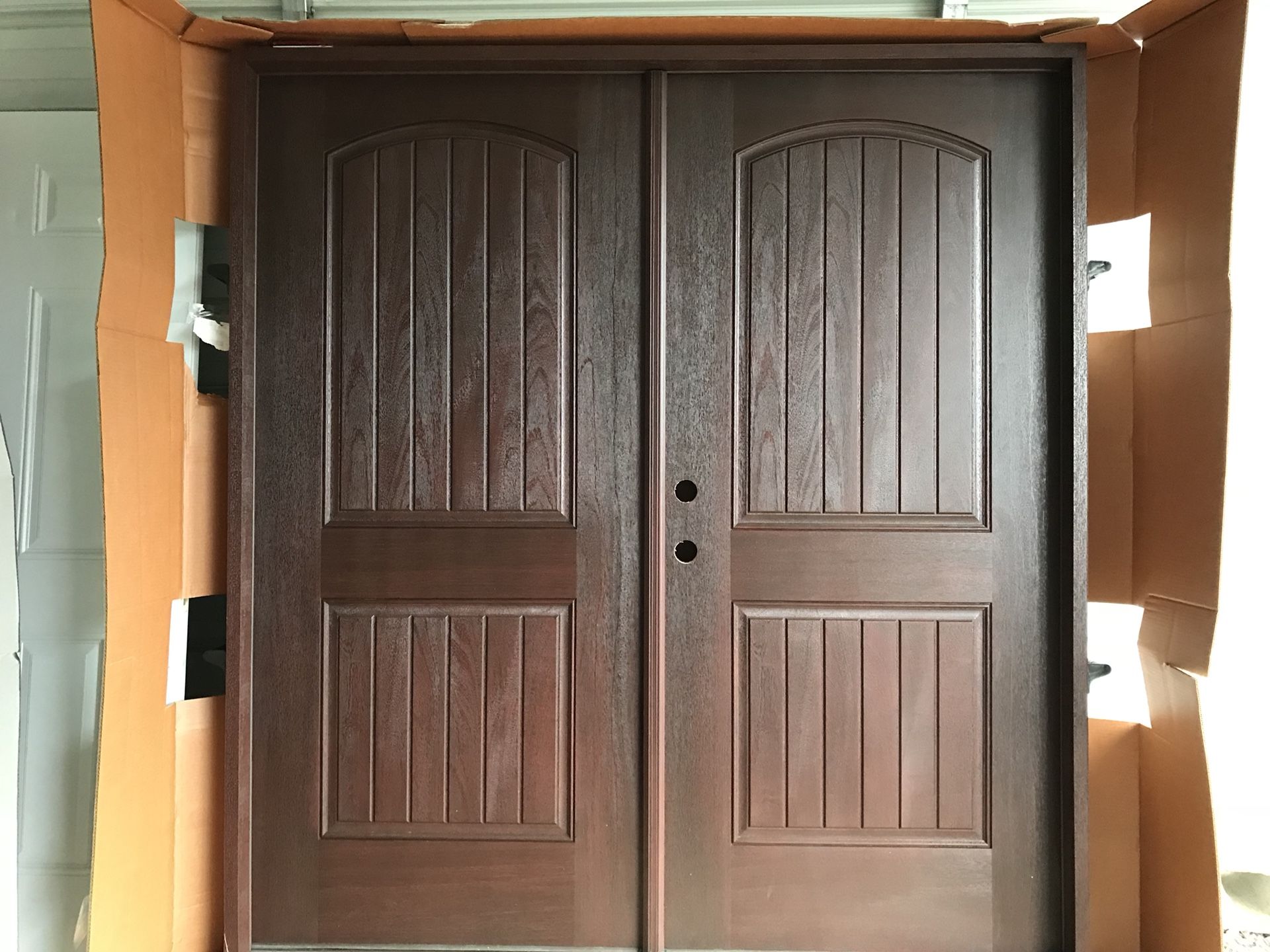 Brand new double exterior door