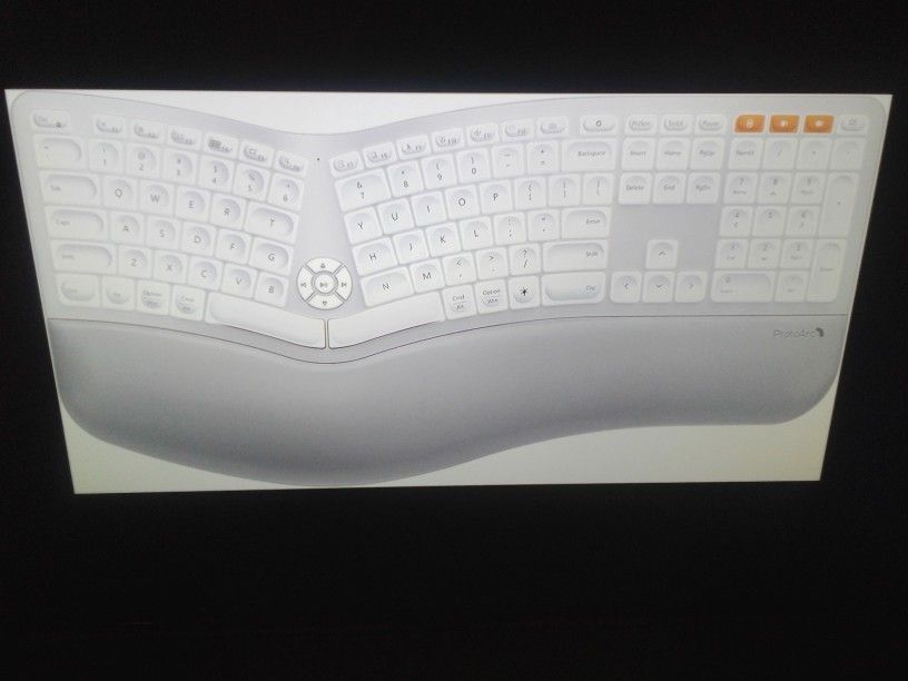 New Protoarc Ek01 Plus Ergonomic Keyboard Dual Bluetooth Multi Device Rechargeable 