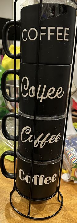New Coffee Cup Stacked Set