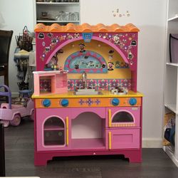 Kids Wooden Play Kitchen 