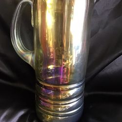 Pier One Vintage Iridescent Sangria Pitcher