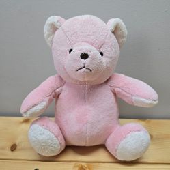 Brookstone Nap Teddy Bear Plush Pink Stuffed Animal Baby Infant Toy