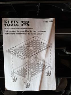 New Klein Utility Cart #54831MB