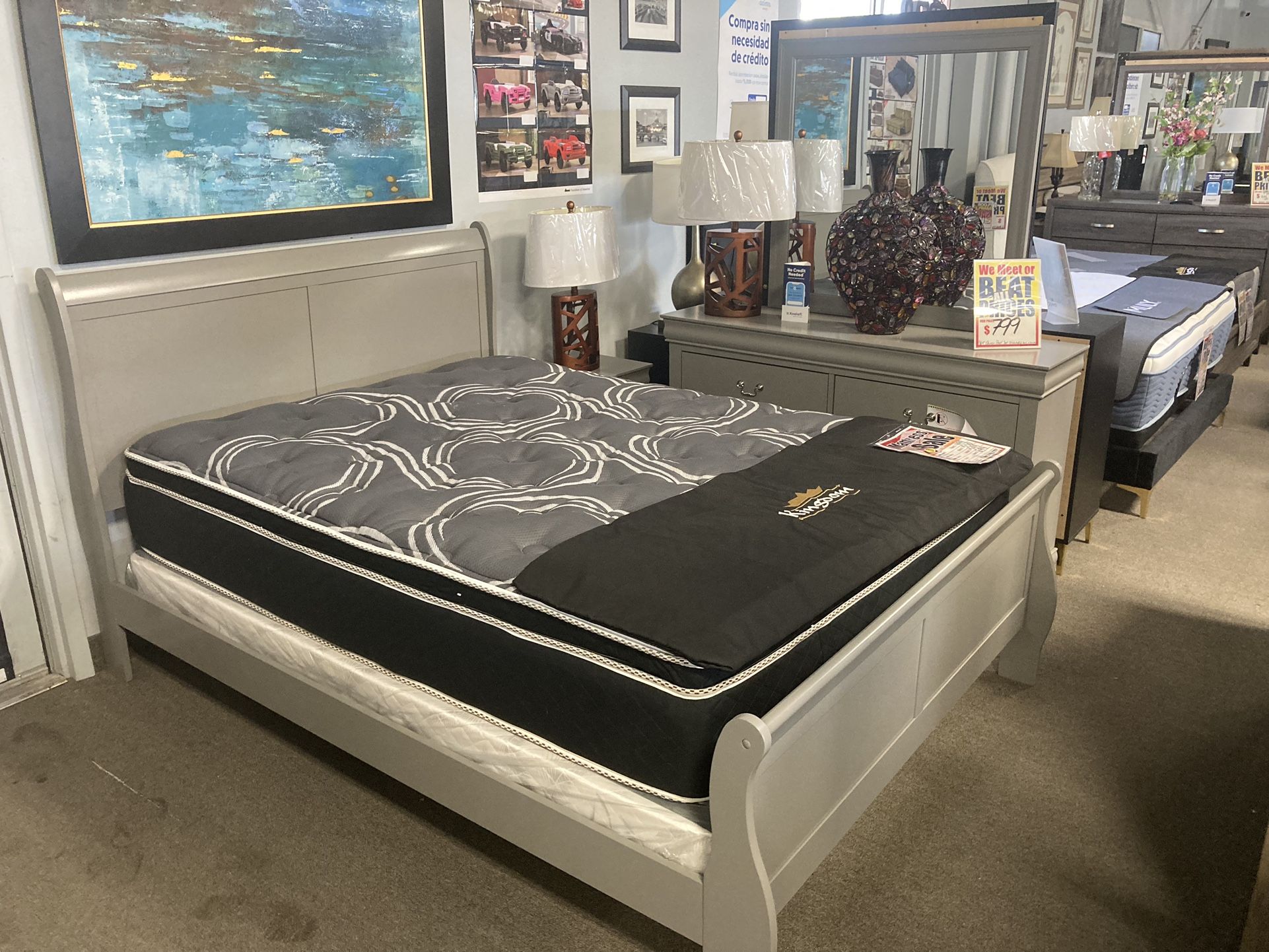 Bedroom Set! $599! Sale! 😊🚨✨ Easy Financing!