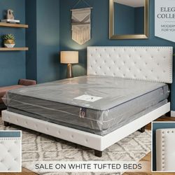 New KING SIZE BED FRAME WITH MATTRESS AND BOX SPRING SET COLCHONES NUEVOS KING SIZE MATTRESS BED 3PCS FREE DELIVERY 