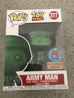 Funko pop exclusive Disney toy story land green metallic army man