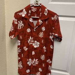 Stanford Baseball Hawaiian Print Size Small