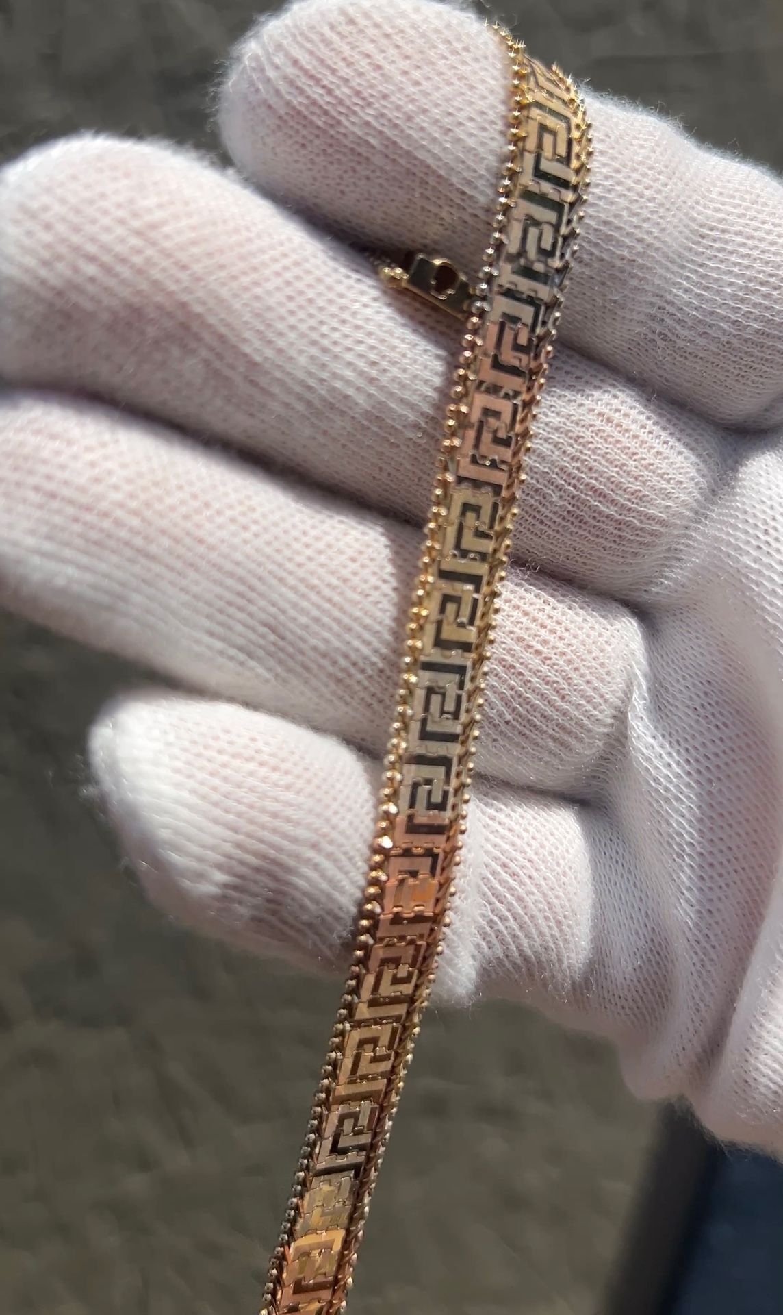 Ladies 3 Tone Gold Bracelet