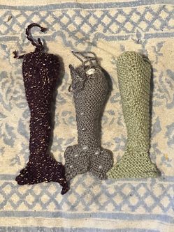 Handmade Crocheted Mermaid Tail Bags