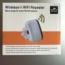 WIRELESS-N WIFI REPEATER-EXTENDER-2.4G HIGH SPEED WIRELESS WIFI- New