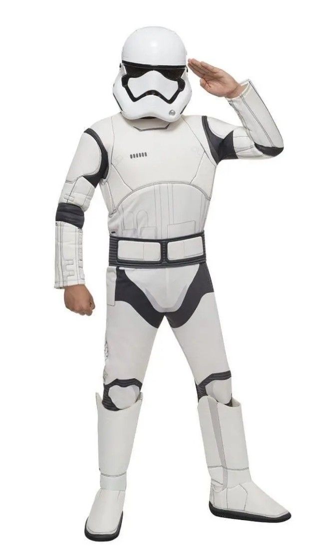 Star Wars Force Awakens Deluxe Stormtrooper Child Costume MEDIUM 8-10YRS Halloween 