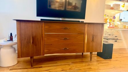 Genova Furniture MCM Walnut Credenza – Brooklyn Made – Original Label