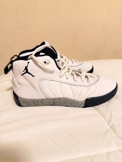 Nike Air Jordan Jumpman Pro White Black Gray Basketball Shoes Kids Size 3Y