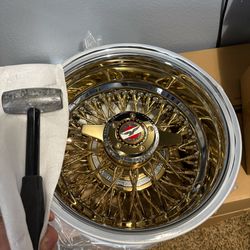 13x7 center gold wire rim