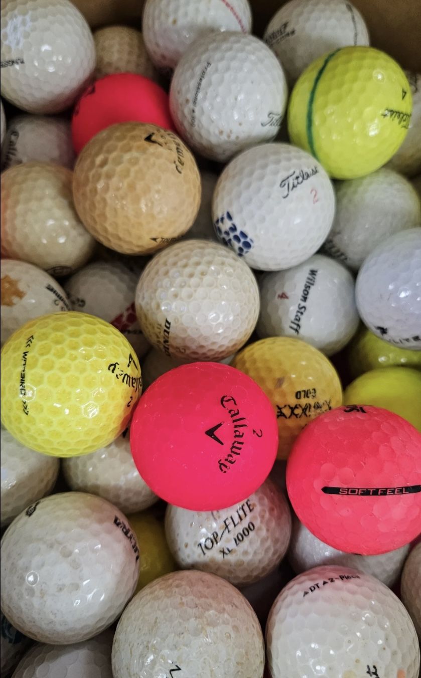 A Box Of Hit Away Golf Balls - 100 Balls