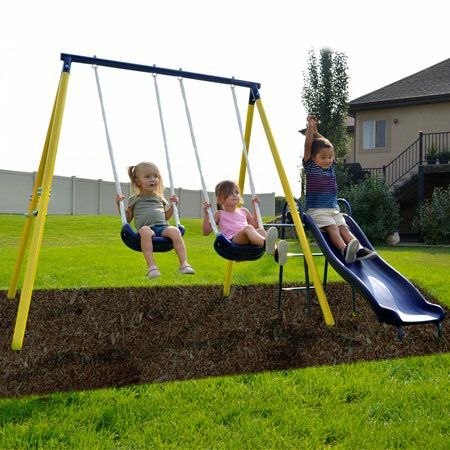 Play Time Metal Swing Set