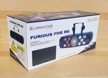 Multicolor LED PartyLight Strobe FX Wash UV Blacklight Laser Llight Sound Activated DMX Eliminator Furious 5 🚨 Payment Options Available 🚨 No Credit