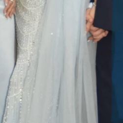 Elegant formal baby blue dress