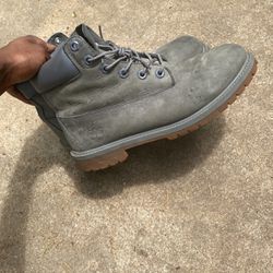 Gray Timberland Boots