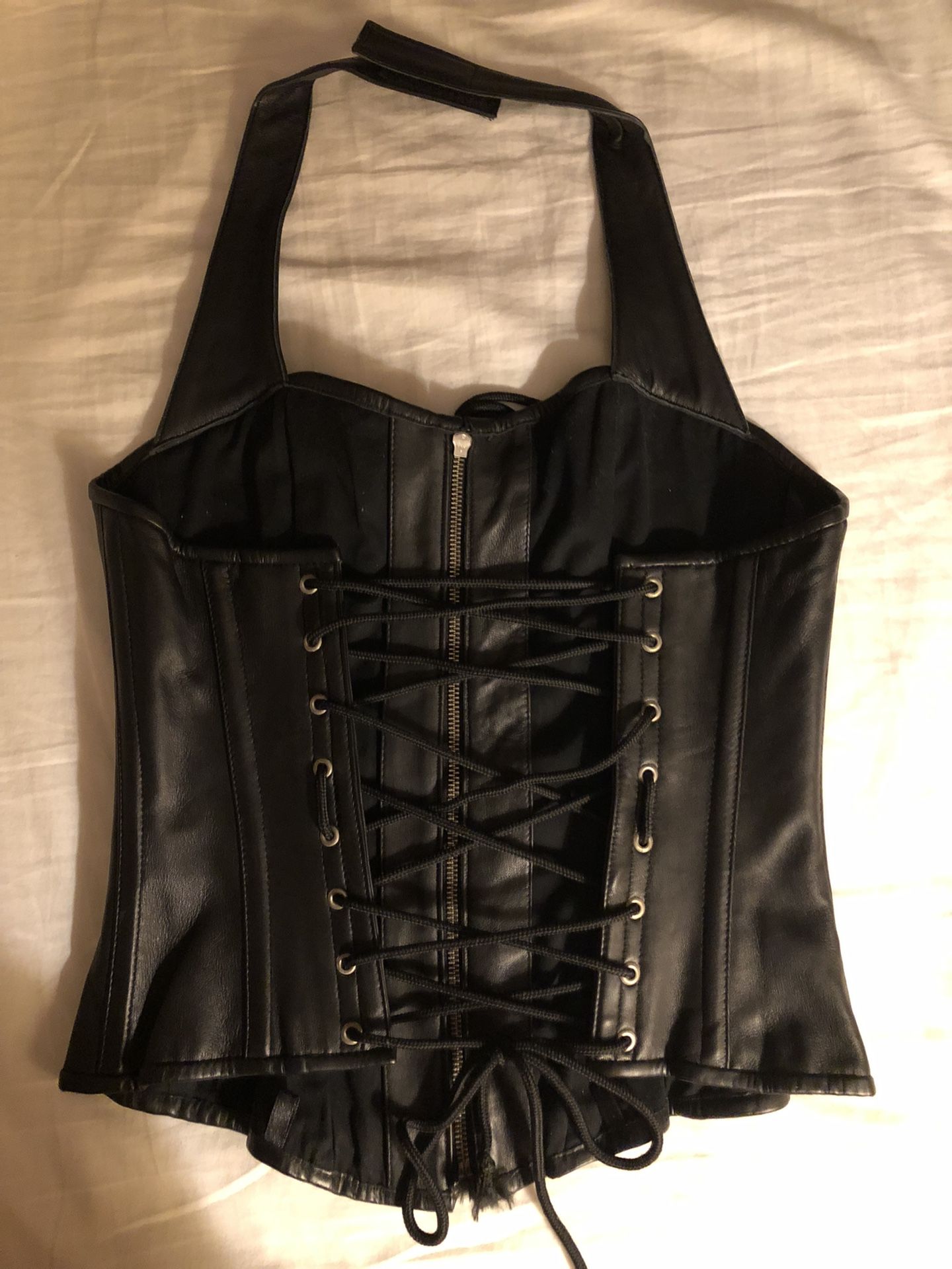 Harley Davidson Genuine Leather Women’s Halter Corset