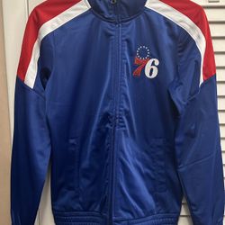 Philadelphia 76ers G-III 4Her by Carl Banks Women's Jump Shot Full-Zip Track Jacket - Royal 