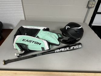 Easton Elite Helmet, Bat Bag & Rawlings 5150 Alloy, -11, 30", 19 oz, 2-5/8 Barrell 