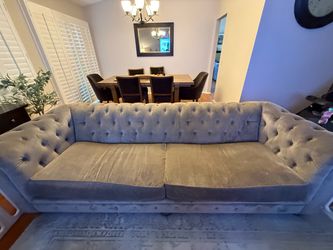 Suede Couch & Love Seat