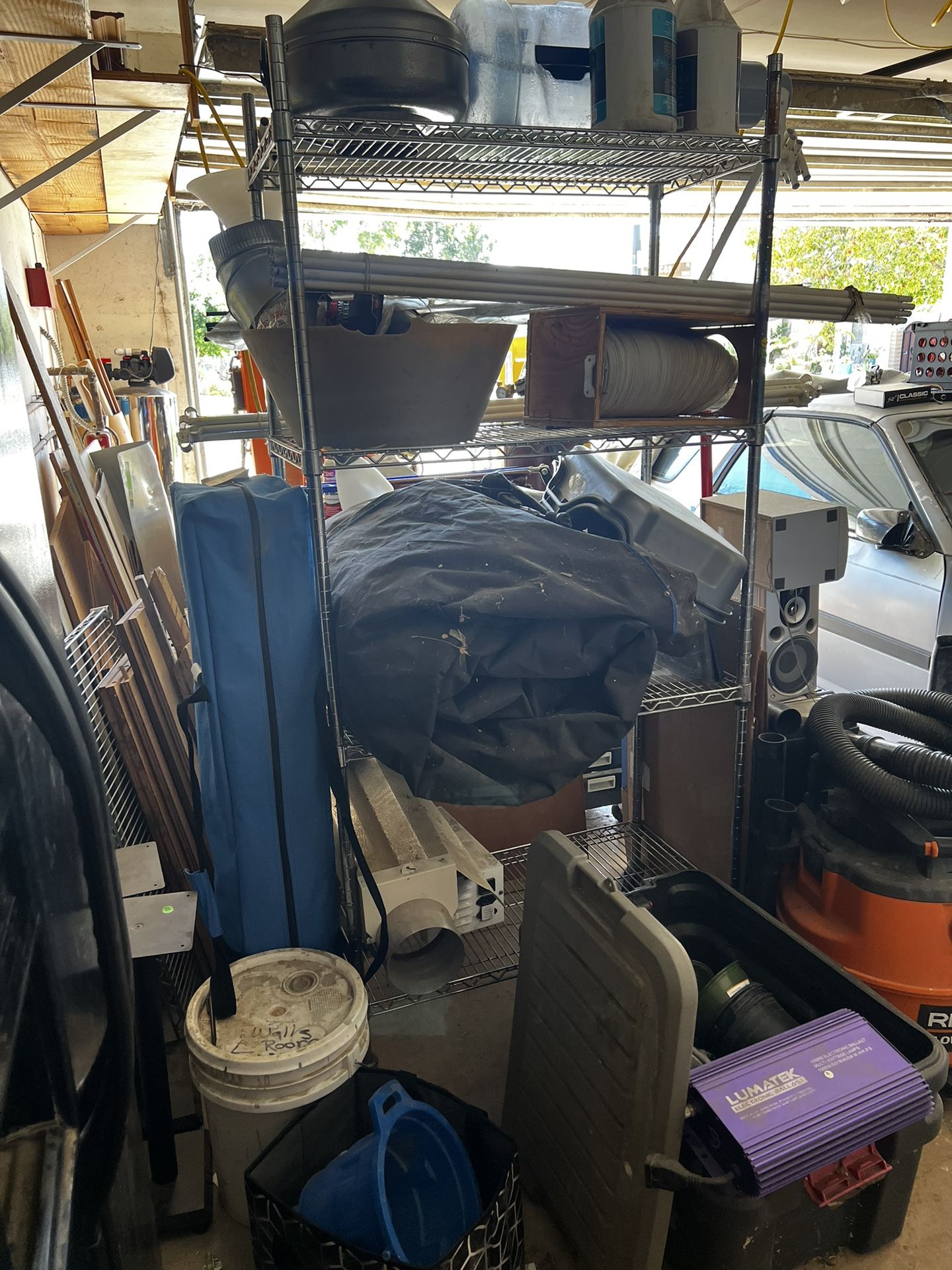 Indoor Plant Growing Equipment Plus Rack