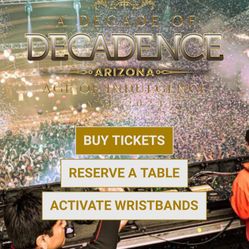 Tickets ISO 2 Decadence Tickets 