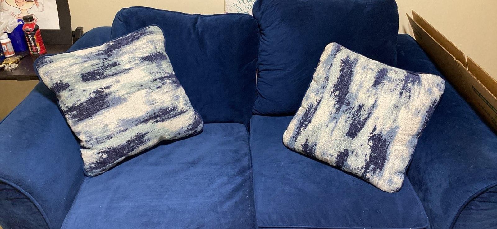Blue Couch Set