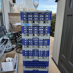 Never Been Used Just! Water Goblet, Dishwashing Racks, Dolly and Top Rack Cover