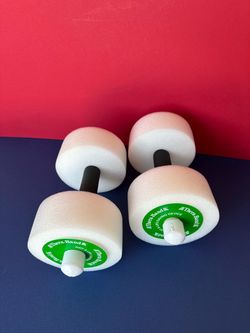 * (2) Water Weights Aquatic Dumbbells for Pool Fitness, Foam - Theraband