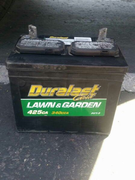 Duralast lawn and garden battery
