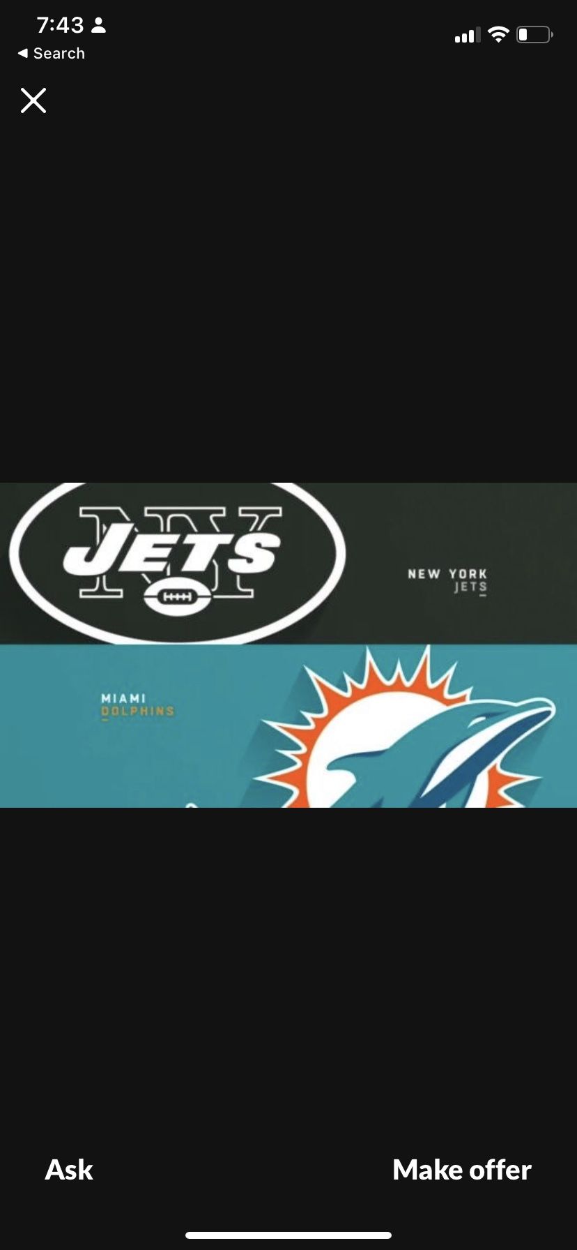 MIAMI DOLPHINS VS NY JETS